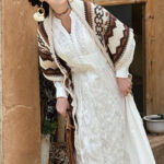 Buddha Stones Tibetan Striped Brown Beige Tassel Shawl Winter Cozy Travel Scarf Wrap Tibetan Shawl BS 10