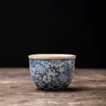 Buddha Stones Vintage Lotus Peony Plum Blossom Chrysanthemum Ceramic Teacup Tea Cups Cup BS 7.5cm*5cm*140ml
