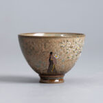 Buddha Stones Jingdezhen Hand Painted Ru Kiln Porcelain Hanfu Girl Flower Ceramic Teacup Kung Fu Tea Cups Cup BS Hanfu Girl 8cm*6cm*100ml