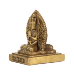 Buddha Stones Chenrezig Thousand-handed Avalokitesvara Figurine Double-sided Kuan Yin Bodhisattva Protection Solid Copper Statue Decoration Decorations BS 3