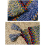 Buddha Stones Tibetan Shawl Soft Warm Knitting Cloak Winter Tibetan Tassel Scarf Tibetan Shawl BS 19