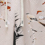 Buddha Stones Landscape Coconut Trees Magpie Pattern Short Sleeve Shorts Men's Set Men's Meditation Cloth BS 23