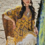 Buddha Stones Tibetan Shawl Striped Geometry Pattern Winter Cozy Travel Knitted Scarf Wrap Tibetan Shawl BS 1