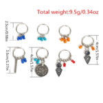 Buddha Stones Antique Leaf Coins Beads Barrette Hair Pins Decoration Decorations BS 2