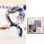 Buddha Stones Pastoral Scene Hot Air Balloon Spring Blossom 100% Mulberry Silk Neck Hair Scarf Silk Shawl BS Colorful Flowers