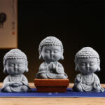 Buddha Stones Meditation Praying Buddha Compassion Serenity Home Decoration Decorations BS 3PCS Buddha