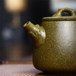 Buddha Stones Yixing Semi-handmade Yellow Green Purple Clay Kung Fu Teapot 240ml Teapot BS 7