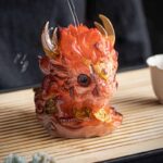 Buddha Stones Color Changing Small Kirin Resin Tea Pet Home Figurine Decoration Decorations BS 2