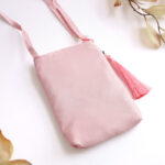 Buddha Stones Small Embroidered Flowers Crossbody Bag Shoulder Bag Double Layer Cellphone Bag Crossbody Bag BS 4