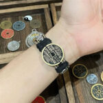 Buddha Stones Pixiu Mountain Ghosts Spend Money Luck Leather Watch Band Bracelet  - image 9