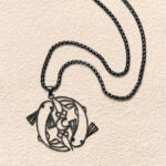 Buddha Stones Vintage Koi Fish Hollow Design Stainless Steel Luck Necklace Pendant - image 16