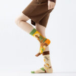 Buddha Stones Casual Meditative Buddha Lotus Dragonfly Micro Crew Women's Socks - image 3