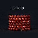 Buddha Stones Tibetan Small Leaf Red Sandalwood Balance Bracelet - 12mmm*108 - image 5