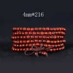Buddha Stones Tibetan Small Leaf Red Sandalwood Balance Bracelet - 4mm*216 - image 6