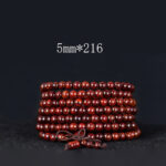 Buddha Stones Tibetan Small Leaf Red Sandalwood Balance Bracelet - 5mm*216 - image 7