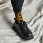 Buddha Stones Casual 5 Pairs of Golden Dragon Quarter Women's Socks - image 5