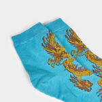Buddha Stones Casual 5 Pairs of Golden Dragon Quarter Women's Socks - image 25