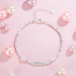 Buddha Stones Copper Plated Silver Koi Fish Pearl Luck Bracelet - image 1