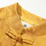 Buddha Stones Bamboo Dragon Frog-Button Desgin Long Sleeve Men's Jacket - image 20