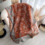 1759974956_8e84777c-6907-4418-b2ea-3b4c4e798b7f Buddha Stones Thickened Winter Paisley Flowers Vines Pattern Soft Scarf Shawl - image 1