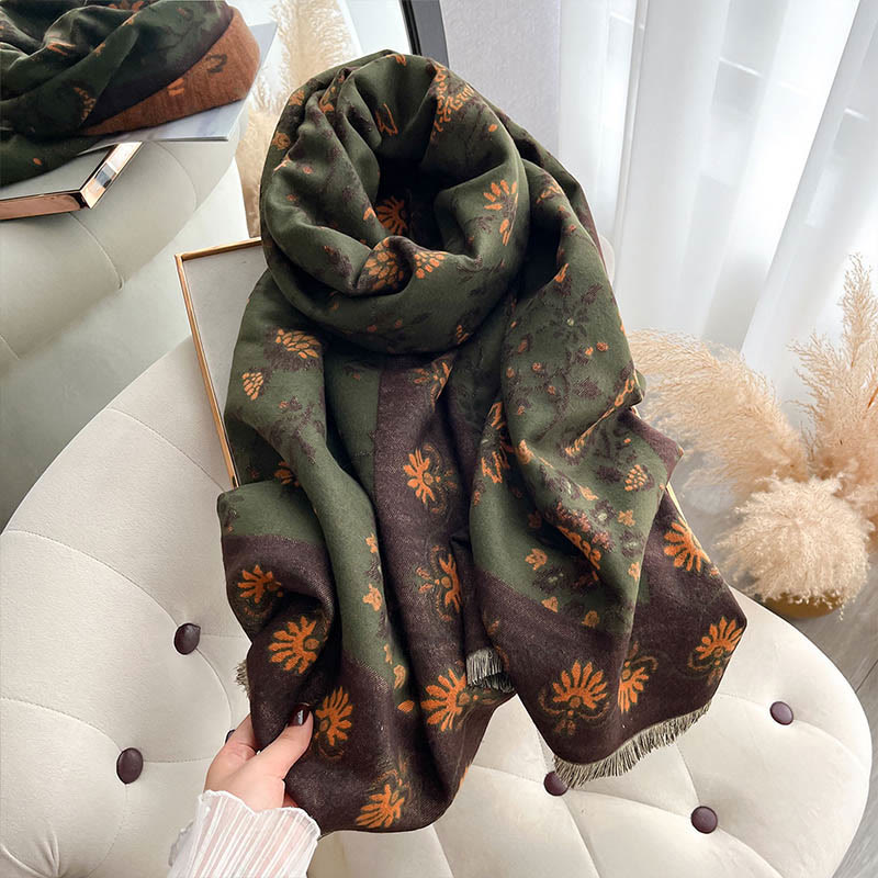 1759974956_e320a475-3083-46df-8737-69005fca4e13 Buddha Stones Thickened Winter Paisley Flowers Vines Pattern Soft Scarf Shawl - image 17