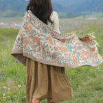 1759976120_b828c0a7-d79a-4b47-9d0a-8dbb12c517f3 Buddha Stones Ethnic Embroidered Paisley Flowers Pattern Tassel Soft Scarf Shawl - image 9