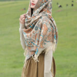 1759976120_dade8b50-b54b-44ec-add9-67db560d4b77 Buddha Stones Ethnic Embroidered Paisley Flowers Pattern Tassel Soft Scarf Shawl - image 13
