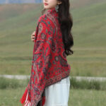 1759976120_f78399a9-3750-4856-b865-04dfea7a7a86 Buddha Stones Ethnic Embroidered Paisley Flowers Pattern Tassel Soft Scarf Shawl - image 23