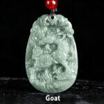 Buddha Stones Chinese Zodiac Jade Year of the Horse Luck Rope Necklace Pendant - Goat - image 17