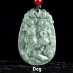 Buddha Stones Chinese Zodiac Jade Year of the Horse Luck Rope Necklace Pendant - Dog - image 21