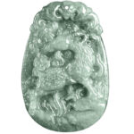 Buddha Stones Chinese Zodiac Jade Year of the Horse Luck Rope Necklace Pendant - image 18