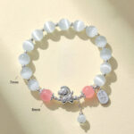 1760008532_cca37303-73f8-4ff1-a949-d4aa375731fa Buddha Stones Natural Cat's Eye Rose Quartz Crystal Year of the Horse Fu Character Love Bracelet - image 2