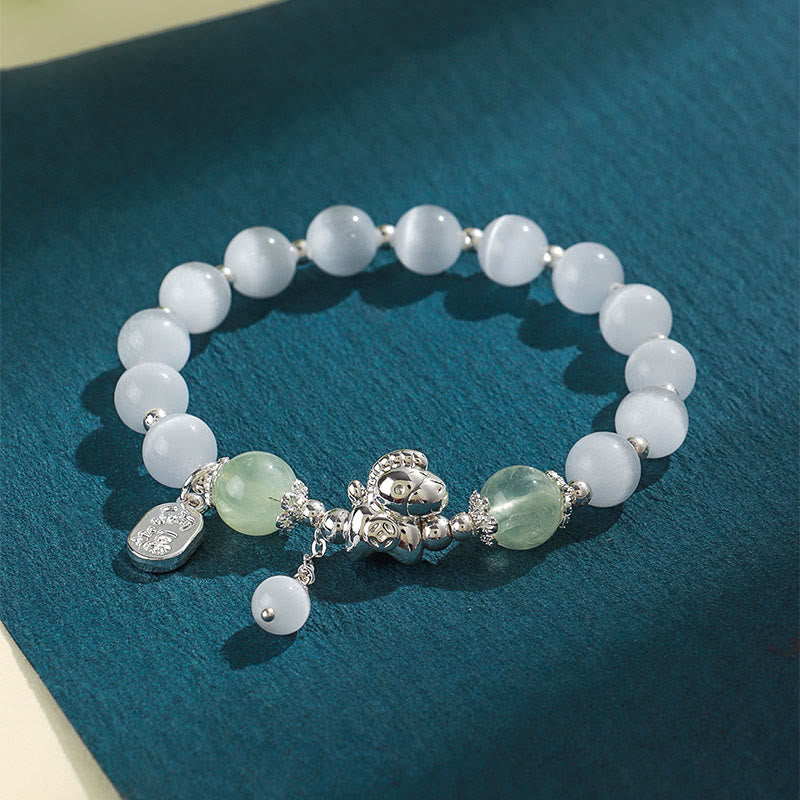 1760008533_1a1574f5-e41e-4d0f-975f-ba8b85aa671a Buddha Stones Natural Cat's Eye Rose Quartz Crystal Year of the Horse Fu Character Love Bracelet - image 10
