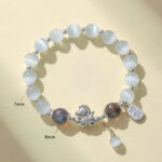 1760008533_1c942ebe-cc3c-4214-a2cf-010fbb092ba2 Buddha Stones Natural Cat's Eye Rose Quartz Crystal Year of the Horse Fu Character Love Bracelet - image 16