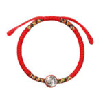 Buddha Stones 999 Sterling Silver Chinese Zodiac Horse Charm Red String Strength Braided Bracelet - image 13
