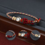 Buddha Stones Year of the Horse 999 Sterling Silver Dunhuang Color String Braided Luck Bracelet - image 3