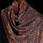 1760164713_4d72b885-b4c3-47d4-ae4c-da4bb562e481 Buddha Stones Spring Brown Cashew Flower Leaves Pattern Tassel Soft Scarf Shawl - image 3