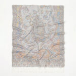 Buddha Stones Spring Cashew Flower Vines Pattern Tassel Soft Scarf Shawl - image 9