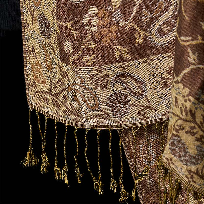 1760167791_183f8957-49e9-49c0-8298-fefc03b3a77c Buddha Stones Spring Cashew Flower Floral Pattern Tassel Soft Scarf Shawl - image 5