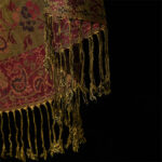 1760167989_73737378-2094-4f8a-9fc4-415e3872e172 Buddha Stones Spring Dark Red Cashew Flower Floral Leaf Pattern Tassel Soft Scarf Shawl - image 5