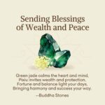 Buddha Stones "Sending Blessings of Wealth and Peace" PiXiu Jade Bracelet Includes Gift Message Card - image 2