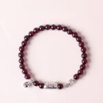 1760611376_f0109e71-9d1a-4a14-a0a8-aad09e9de539 Buddha Stones 999 Sterling Silver Natural Cute Cat Head Garnet Protection Bead Bracelet - image 14