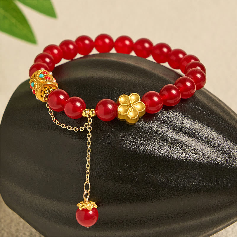 1761015241_b175b0cd-b571-4282-b284-89bb3fcfbc05 Buddha Stones Tibetan White Agate Crystal Stone Flowers Positivity Bracelet - image 6