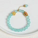 1761015416 Buddha Stones Tibetan White Agate Crystal Stone Flowers Positivity Bracelet - image 17