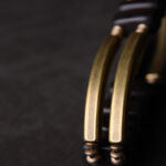 Buddha Stones Tibetan Ebony Wood Brass Copper Balance Double Layer Bracelet - image 7