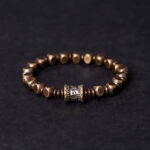Buddha Stones "Wishing You Balance and Strength" Brass Amulet Bracelet Includes Gift Message Card - image 1