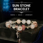 Buddha Stones "Wishing You Light and Happiness" Sun Stone Bracelet Includes Gift Message Card - image 1
