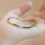 Buddha Stones 2.5mm Natural Tourmaline Ultra-thin Beads Positive Bracelet - image 3