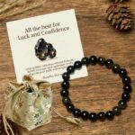 Buddha Stones "All the Best for Love and Harmony" Stone Quartz Bracelet Includes Gift Message Card - 8mm - Gold Sheen Obsidian - Deluxe Gift Bag (+$12.59) - image 23