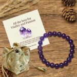 Buddha Stones "All the Best for Love and Harmony" Stone Quartz Bracelet Includes Gift Message Card - 8mm - Amethyst - Deluxe Gift Bag (+$12.59) - image 29
